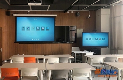 迈诗得为北京城市学院阿里大数据学院大厅安装视听系统